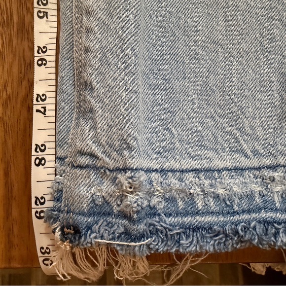 American Eagle Outfitters Light Blue High-Rise Straight Jeans - Picture 6 of 7